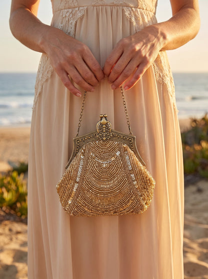 Esme Beaded Occasion Clutch lifestyle by Riley Belle