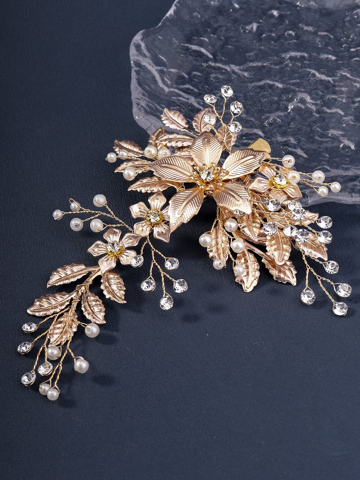 Immy Crystal Hair Clip detail by Riley Belle