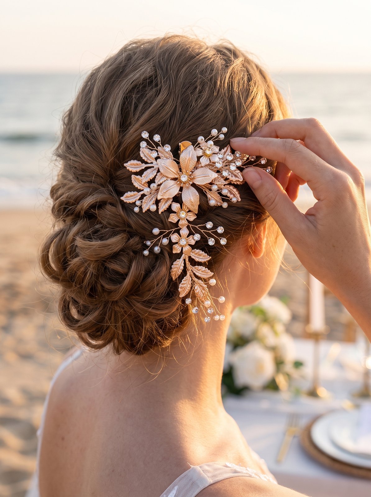 Immy Crystal Hair Clip lifestyle by Riley Belle