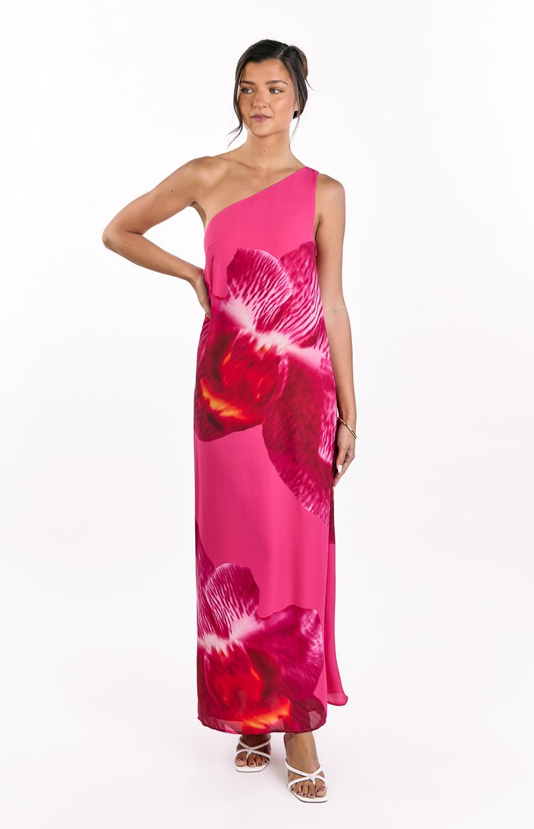Orla Pink Orchid One-Shoulder Maxi Dress